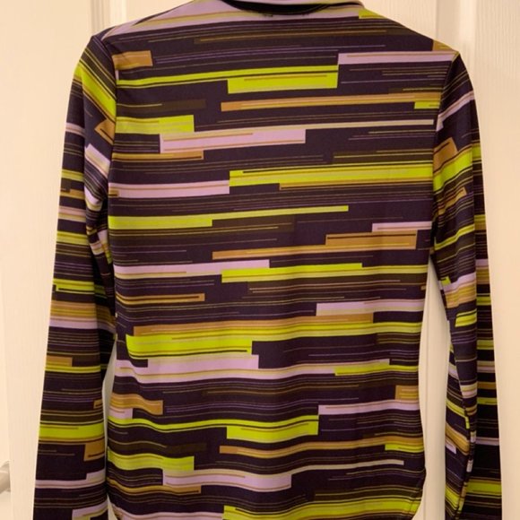 Vintage Morgan de Toi Button Down Geometric Striped Print Size XS-S - Picture 2 of 12